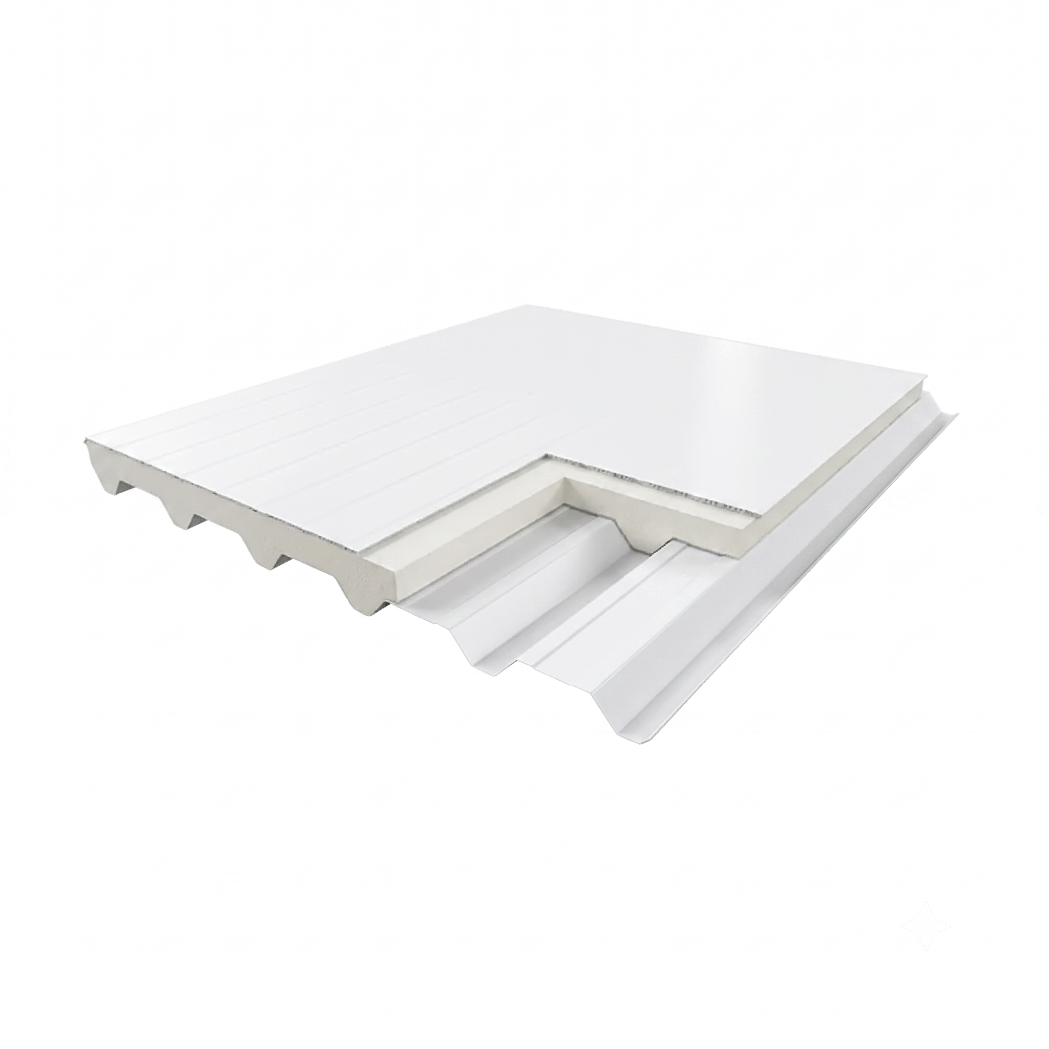TELHA BRANCA ISOTERMICA 30 MM + PVC BRANCO